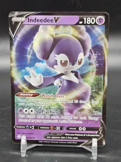 Indeedee V - 039/072 - Pokemon Shining Fates Sword & Shield Ultra Rare Card NM - Image 1