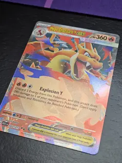 Pokemon TCG Mega Charizard Y EX Full Art Holo EX Card 022/217 Ascended Heroes - Image 3