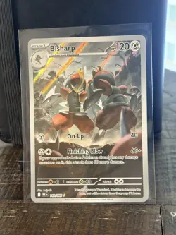 Pokemon TCG Bisharp 143/086 Black Bolt Illustration Rare Holo Card NM - Image 1