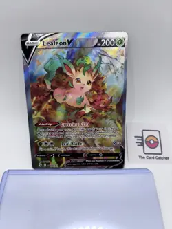 Pokemon TCG Leafeon v Alternate Art Holo Ultra Rare Card Evolving Skies 167/203 - Image 1