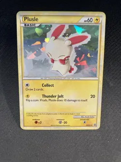 Plusle and Minun Heart Gold Soul Silver Pokemon Card - Image 5