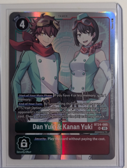 BT24-085 Dan Yuki & Kanan Yuki Digimon Time Stranger Card Game SR - Image 1