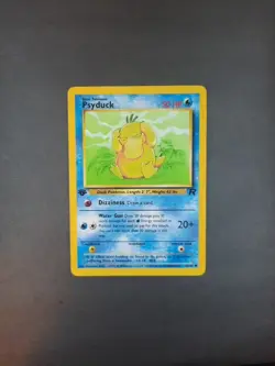 Pokemon Card Team Rocket 1st Edition Regular Finish Psyduck 65/82 NM-MT - Image 3
