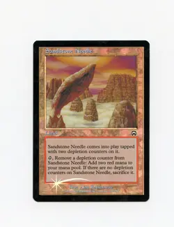Sandstone Needle Mercadian Masques FOIL LP/MP clouding Magic the Gathering 1 - Image 1