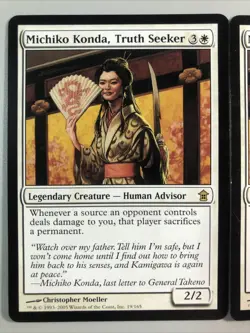 NM Michiko Konda, Truth Seeker - Saviors of Kamigawa Mtg Tcg - Image 2