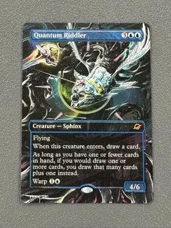 Quantum Riddler MTG Tarkir: Dragonstorm Commander Hand Painted Altered Art Tentz - Image 2