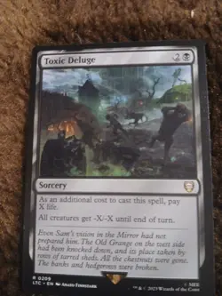 Toxic Deluge 0209 Non Foil Rare LOTR Commander MTG Near Mint - Image 1