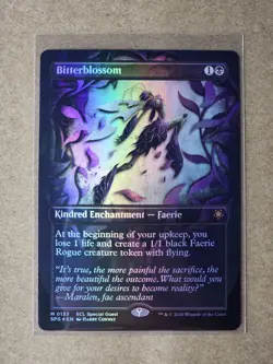 Bitterblossom - Foil - Borderless - Special Guests - Lorwyn Eclipsed MTG - Image 1