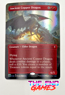 MTG Ancient Copper Dragon Borderless Commander Legends Foil NM HOT SALE! - Image 1