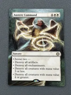 Austere Command MTG The Lost Caverns of Ixalan Hand Painted Extended Altered Art - Image 1
