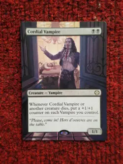 Cordial Vampire MTG The Lost Caverns of Ixalan Hand Painted Extended Altered Art - Image 2