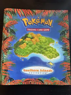 Pokemon TCG Southern Islands Complete Set 18/18 2001 Binder and Binder sleeve - Image 1