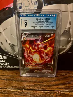 Charizard VMAX CGC 9 SWSH261 Black Star Promo U Premium Collection Pokemon 2000 - Image 1