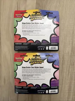 Set Of 2 X POKEMON ASCENDED HEROES Tech Sticker Collection BRAND NEW/SEALED! - Image 2