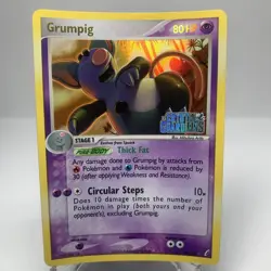 Pokemon TCG Grumpig EX Crystal Guardians 20/100 Reverse Holo Rare HP - Image 1
