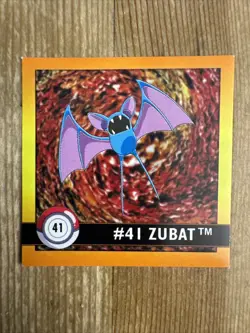 Zubat #41 Pokemon 1999 Artbox Sticker NM - Image 1