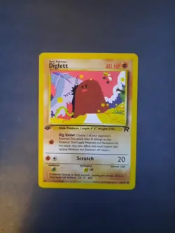 Pokemon Card TCG Diglett Team Rocket 52/82 Regular 1st Edition Common - Image 3