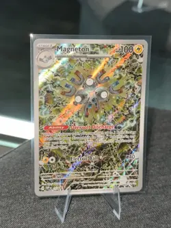#159 MAGNETON 2024 POKEMON SVP SURGING SPARKS ETB PROMO FULL ART -NM CONDITION - Image 2