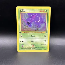 Pokemon Zubat 70/82 WotC Team Rocket 1st Edition Common - Image 1