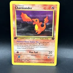 Pokemon TCG Charmander Team Rocket 50/82 Regular 1st Edition Common - Image 1