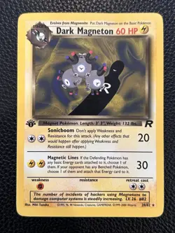 Pokemon Dark Magneton 28/82 Non-Holo Rare 1st Edition - Image 1