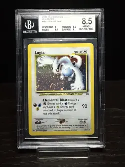Pokemon 2000 Neo Genesis Unlimited #9 Lugia Holo R BGS 8.5 - Image 1