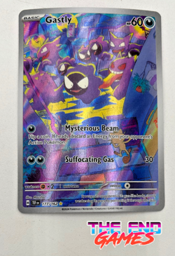 Pokemon TCG Gastly 177/162 Temporal Forces Illustration Rare Holo NM HOT SALE! - Image 1