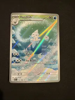 2025 Pokemon SV White Flare WHT EN Vanillish Illustration Rare #112/086 - Image 1