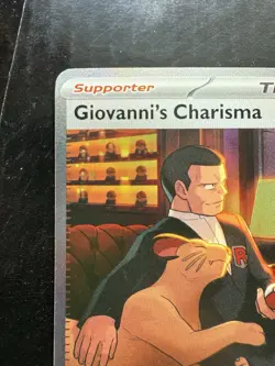 Pokemon Giovanni's Charisma 151 204/165 Special Illustration Rare Holo (NM) - Image 2