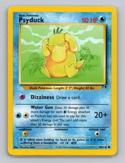 Psyduck 88/110 Common Pokemon TCG WOTC Legendary Collection Light Play - Image 1