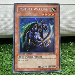 Panther Warrior Collectible Tins 2005 CT2-EN006 Limited Secret Rare Yu-Gi-Oh! - Image 1