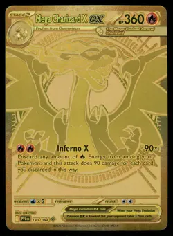 Pokemon Cards Mega Charizard X ex 130/094 Phantasmal Flames Mega Hyper Rare NM - Image 1