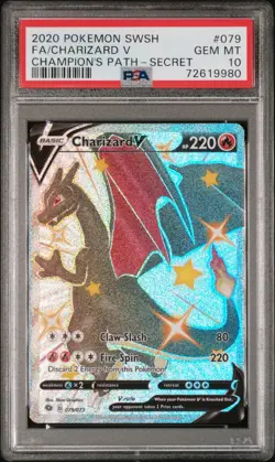 PSA 10 Charizard V 079/073 Champions Path Sword & Shield English Pokemon | GM - Image 1
