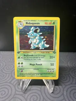 Nidoqueen 7/64 Jungle 1st Edition Holo Rare Pokemon TCG Card Vintage WOTC - Image 1