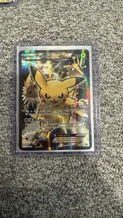 HP Pokemon Pikachu EX XY124 Black Star Promo 2016 Holo Card TCG - Image 1