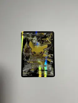 HP Pokemon Pikachu EX XY124 Black Star Promo 2016 Holo Card TCG - Image 1
