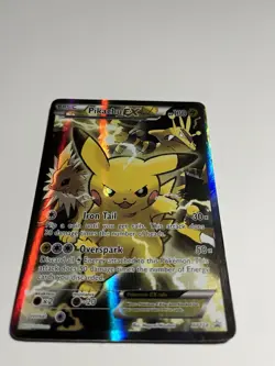 HP Pokemon Pikachu EX XY124 Black Star Promo 2016 Holo Card TCG - Image 2