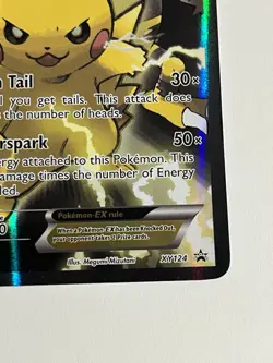 HP Pokemon Pikachu EX XY124 Black Star Promo 2016 Holo Card TCG - Image 4