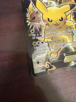 HP Pokemon Pikachu EX XY124 Black Star Promo 2016 Holo Card TCG - Image 3