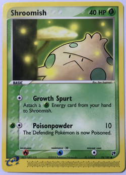 POKEMON SHROOMISH 78/100 EX SANDSTORM COMMON NEAR MINT - Image 1