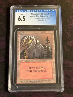 Alpha Mountain (Brown Sky) CGC 6.5 Vintage MTG Magic The Gathering - Image 1
