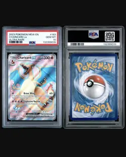 2023 POKEMON SV 151 MEW EN #183/165 CHARIZARD EX ULTRA RARE PSA 10 - Image 2