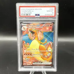 2023 POKEMON SV 151 MEW EN #183/165 CHARIZARD EX ULTRA RARE PSA 10 - Image 1