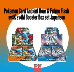 Pokemon Card Booster Box Ancient Roar & Future Flash Set sv4K sv4M w/ shrink - Image 1