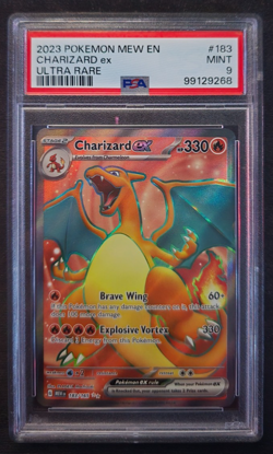 2023 POKEMON SV 151 - MEW EN 183/165 CHARIZARD EX ULTRA RARE PSA 9 - Image 1