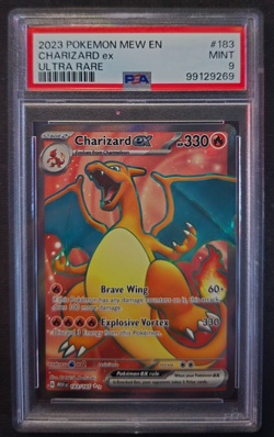 2023 POKEMON SV 151 - MEW EN 183/165 CHARIZARD EX ULTRA RARE PSA 9 - Image 1