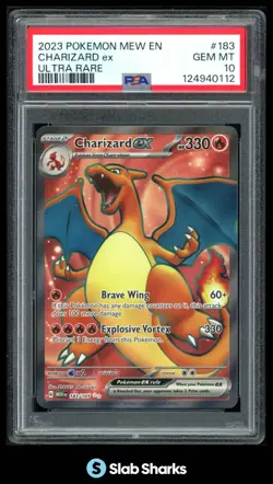 2023 POKEMON SV 151 MEW EN #183/165 CHARIZARD EX ULTRA RARE PSA 10 - Image 1