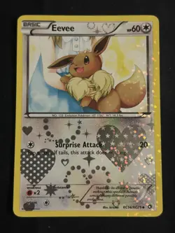 Eevee Legendary Treasures: Radiant Collection UC Holo Card RC14/RC25 2013 LP-MP - Image 1