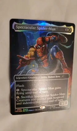 Marvel Magic the Gathering Battle Damage Spectacular Spiderman CARD ONLY - Image 2