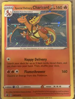 Special Delivery Charizard SWSH075 SWSH: Sword & Shield Promo Cards Holo - Image 1
